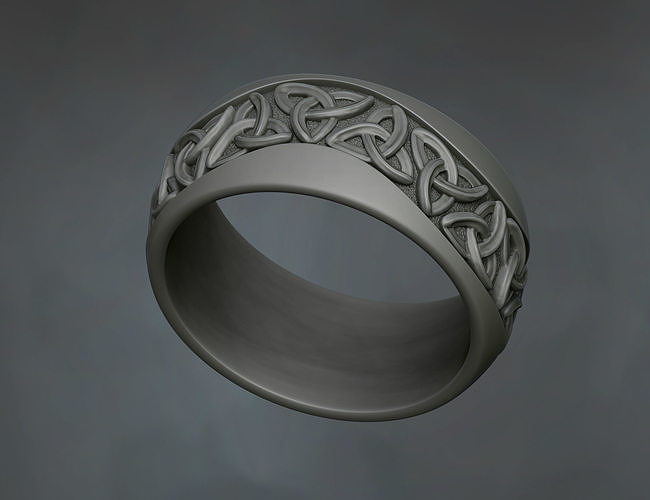 Celtic Engagement ring 3D print model