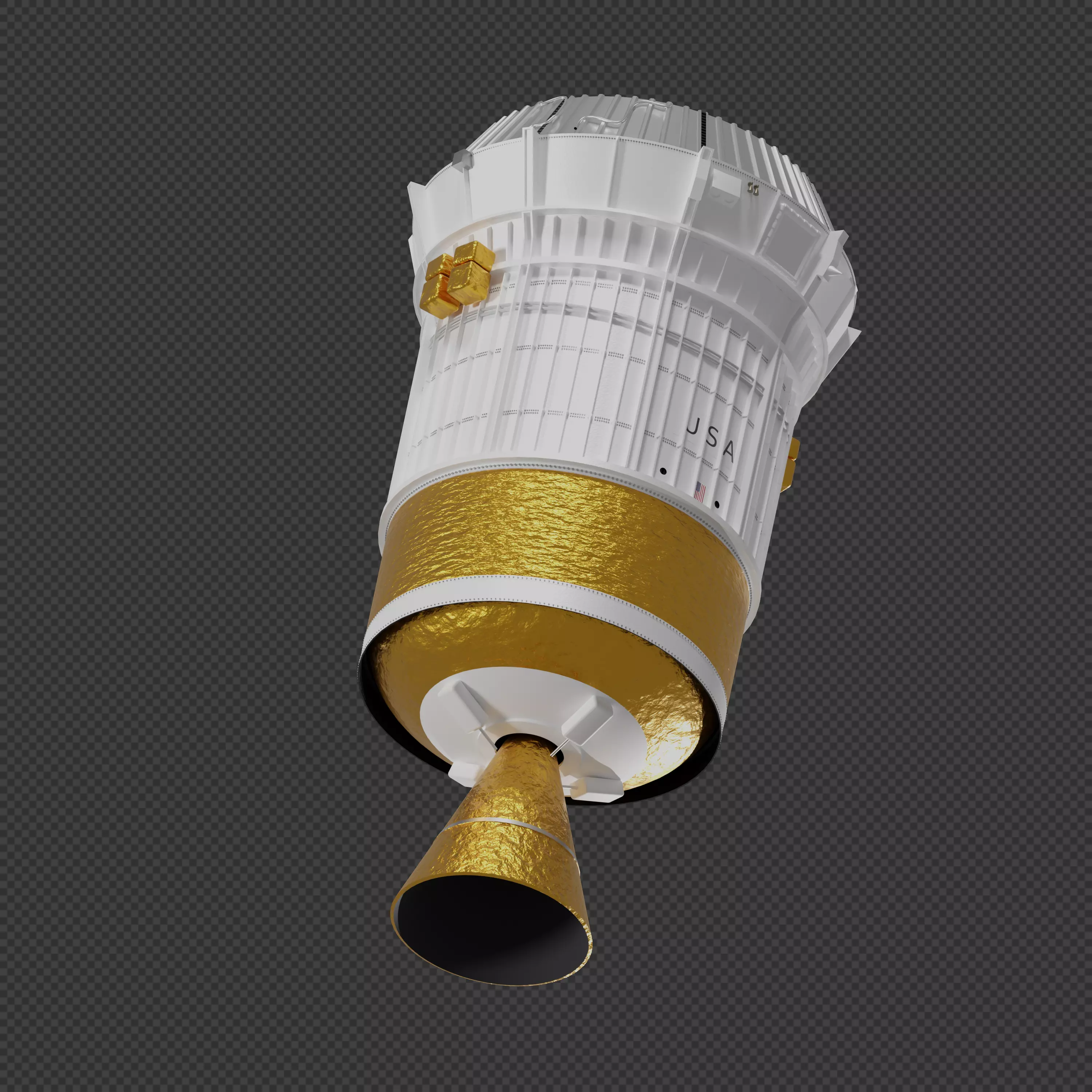Inertial Upper Stage 3D model_0
