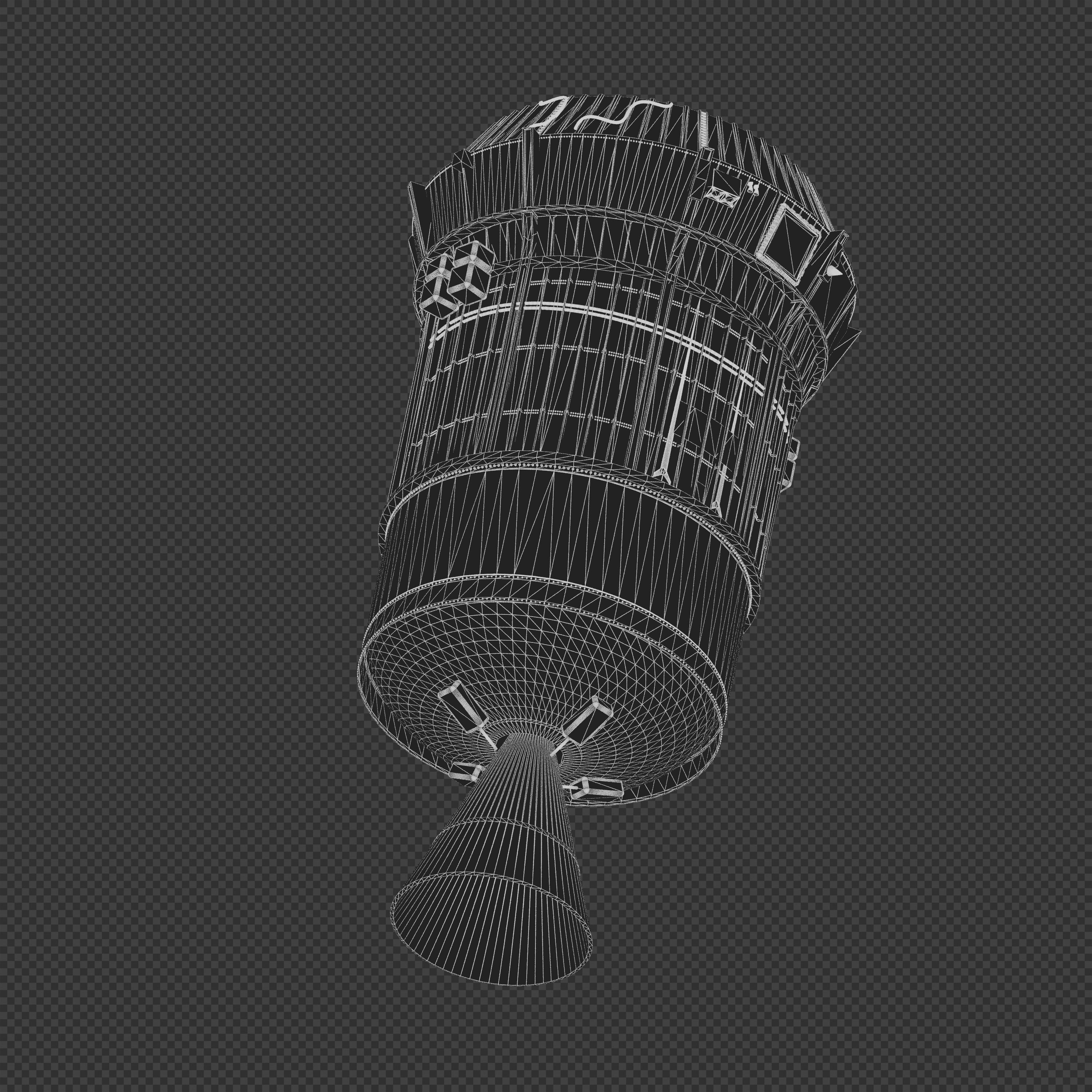 Inertial Upper Stage 3D model_8