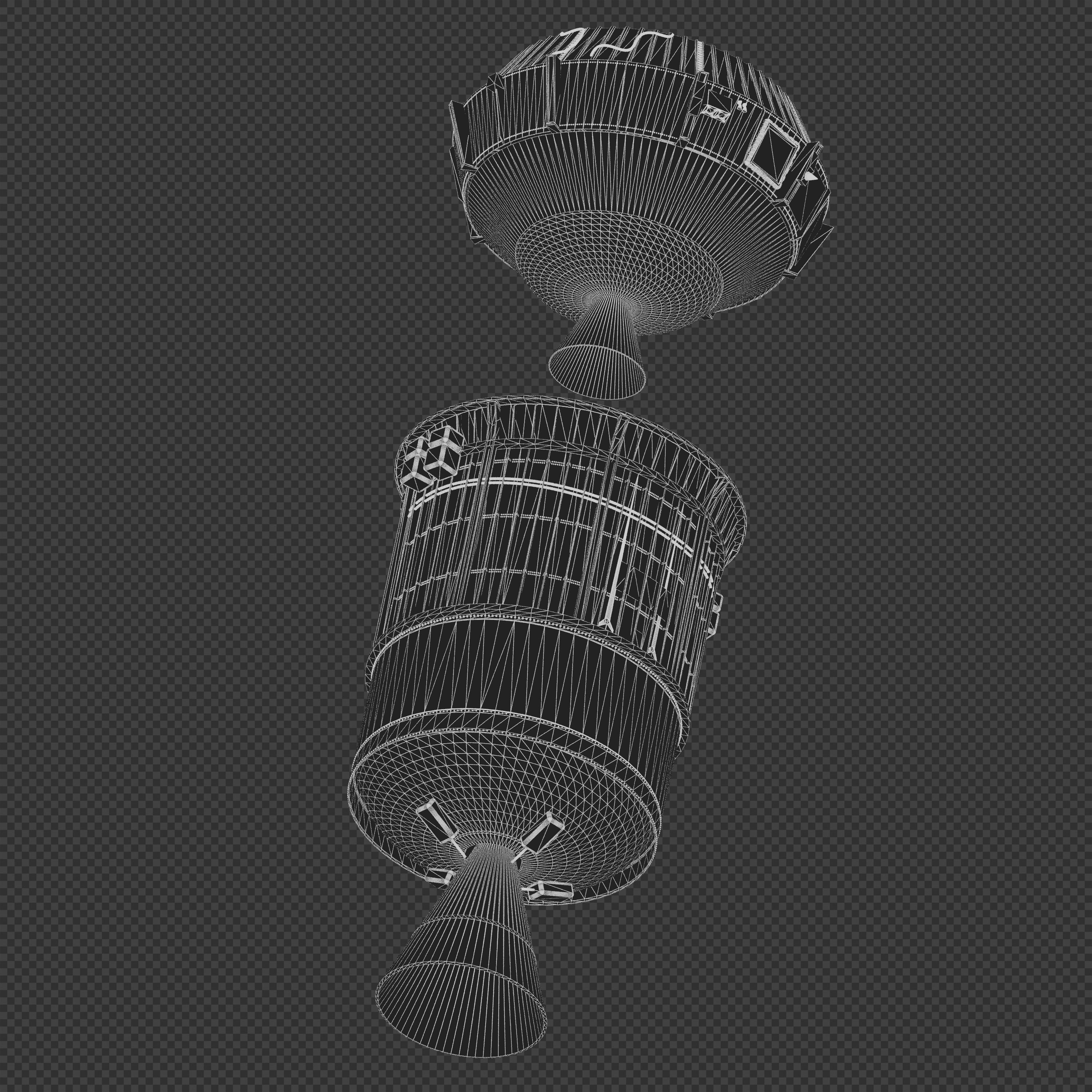 Inertial Upper Stage 3D model_9
