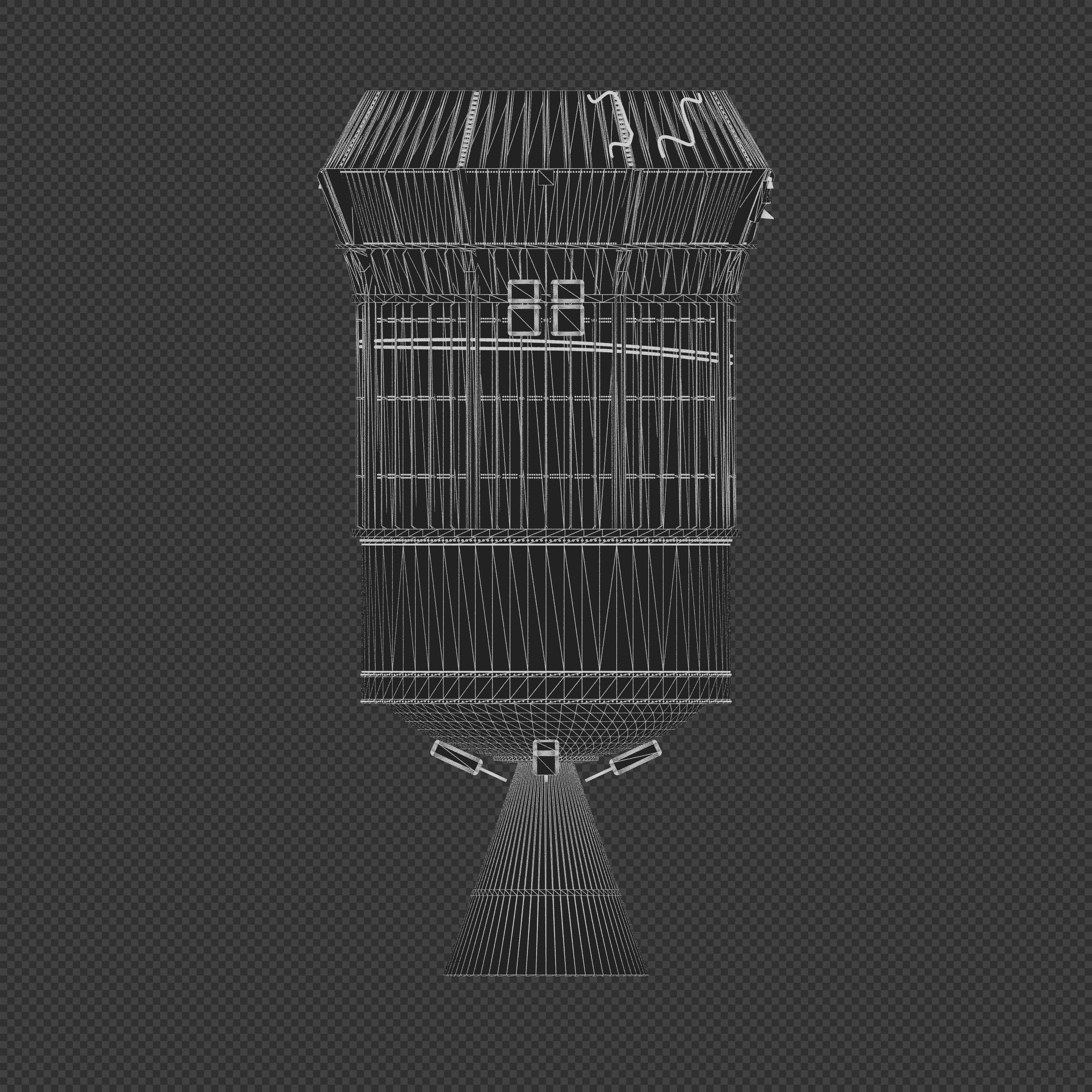 Inertial Upper Stage 3D model_7