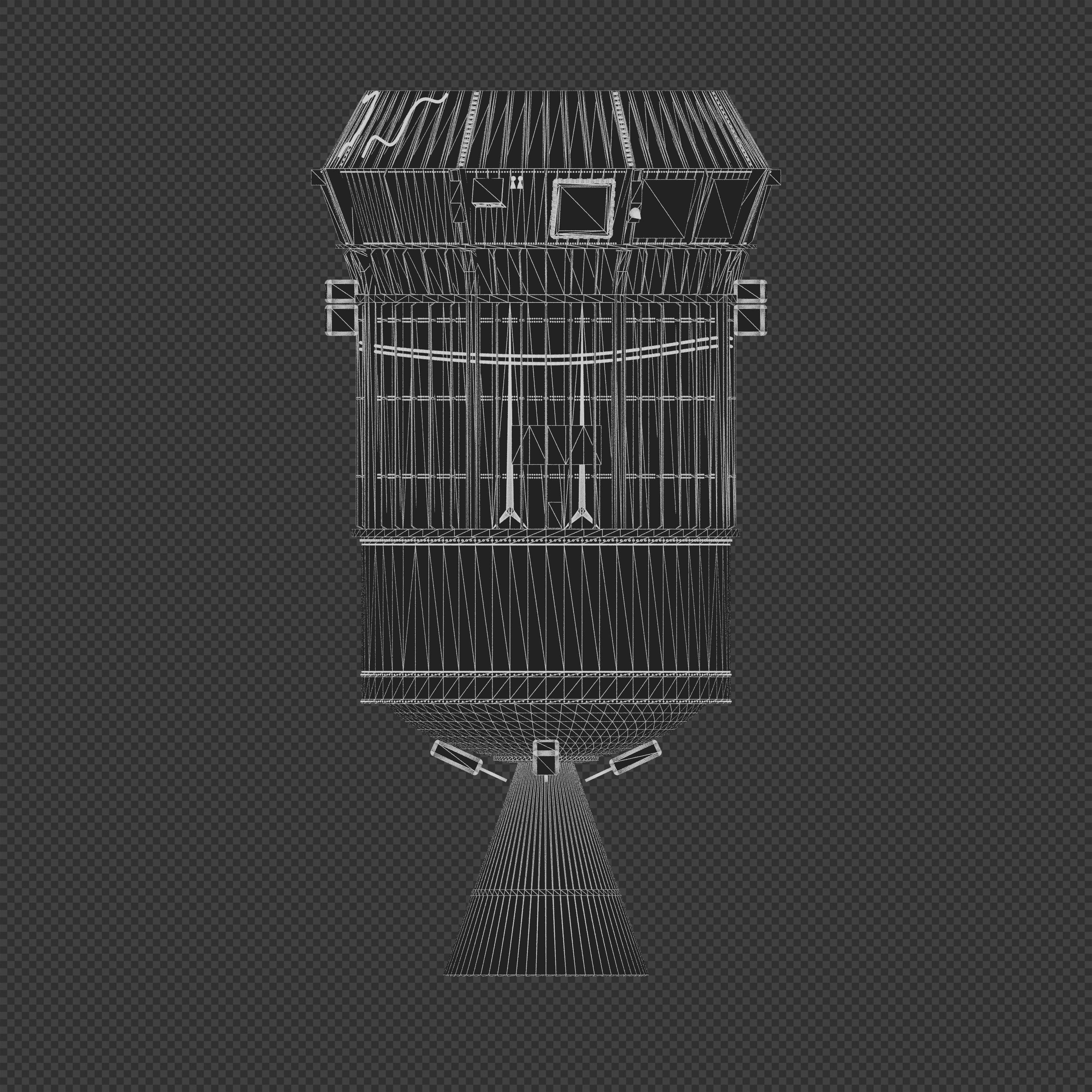 Inertial Upper Stage 3D model_6