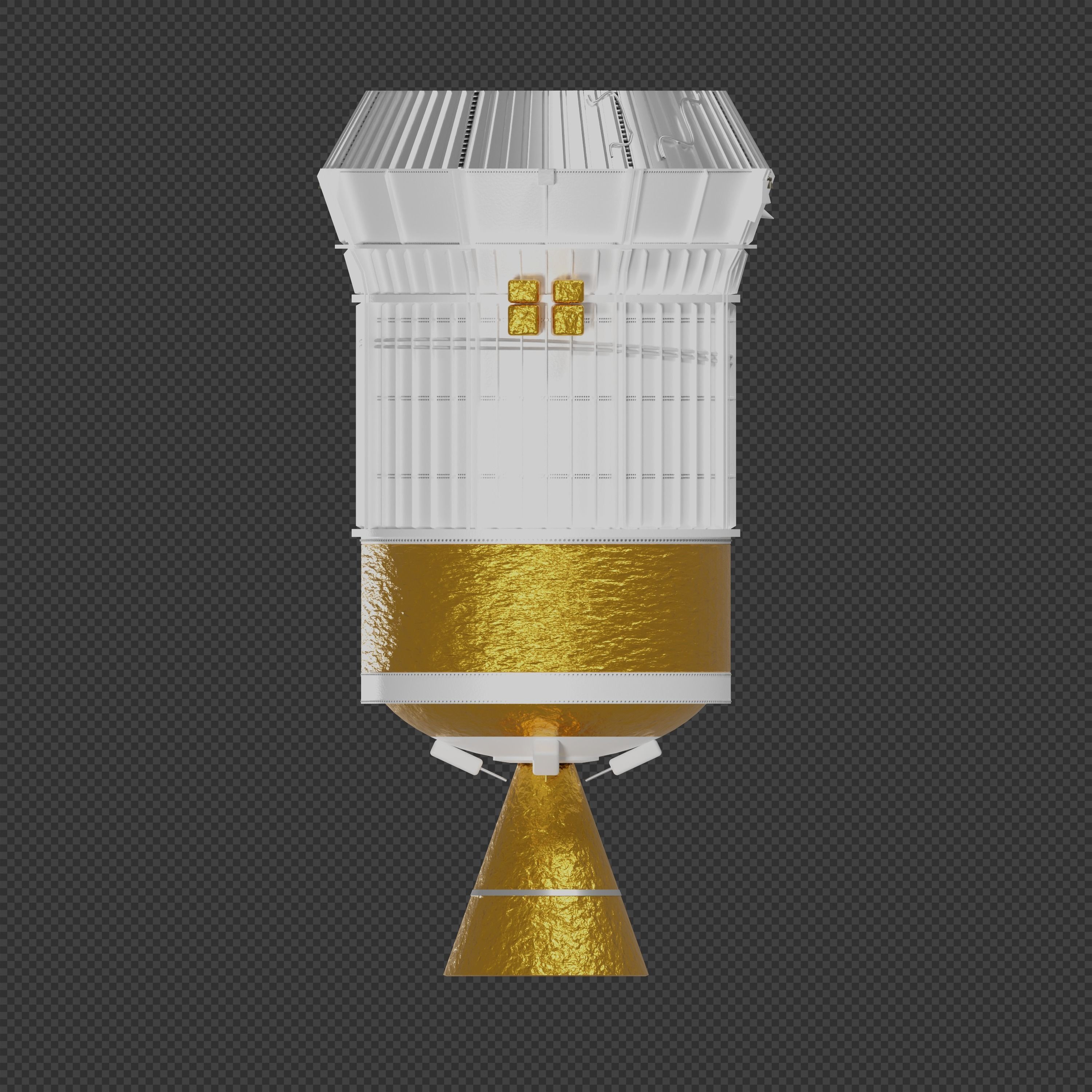 Inertial Upper Stage 3D model_4