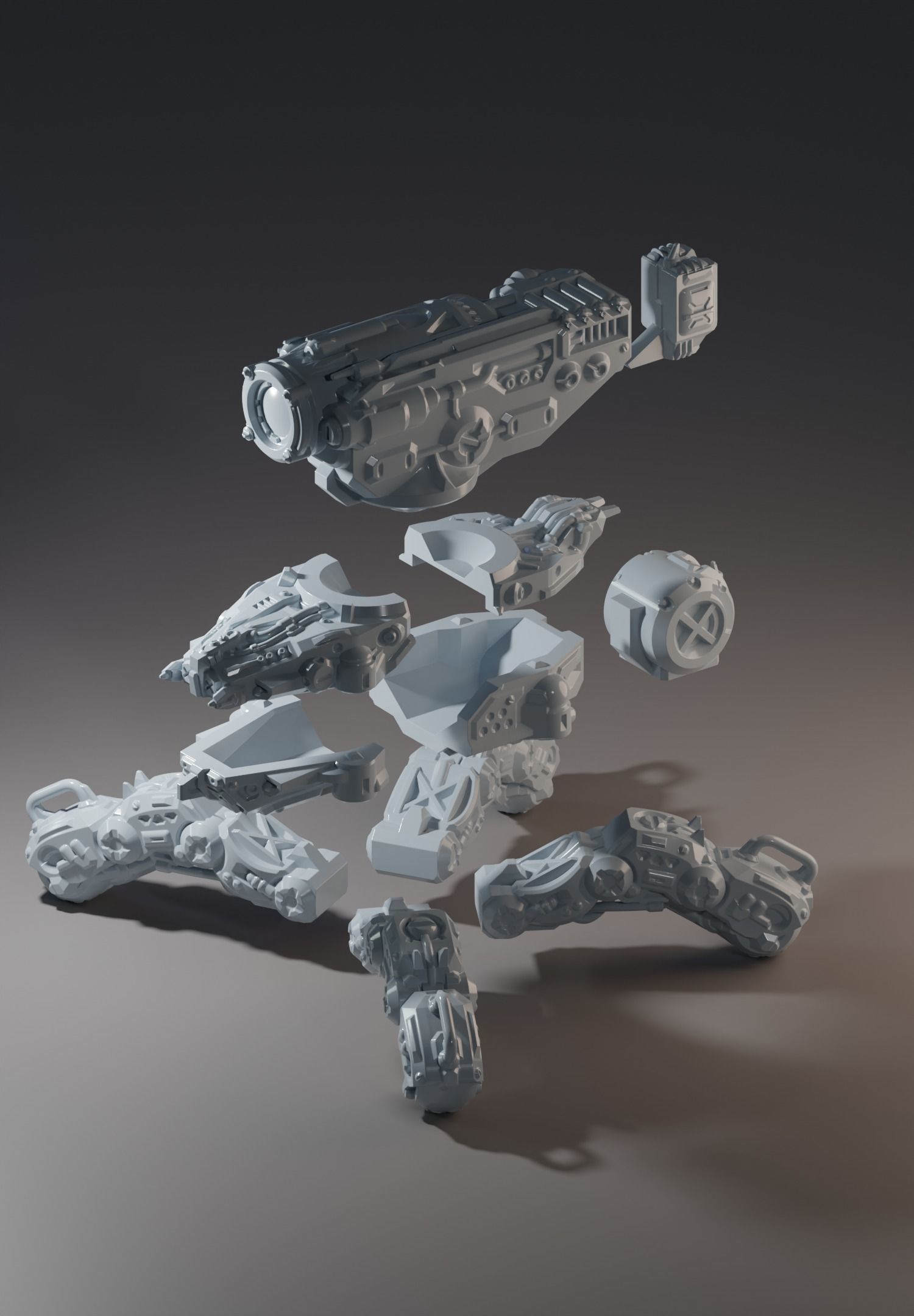 Camera bot 01 3D print model_4