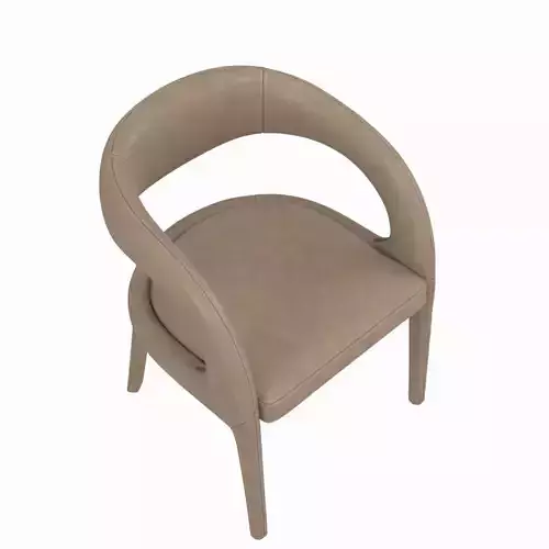 Leather Hagen Dining Chair black