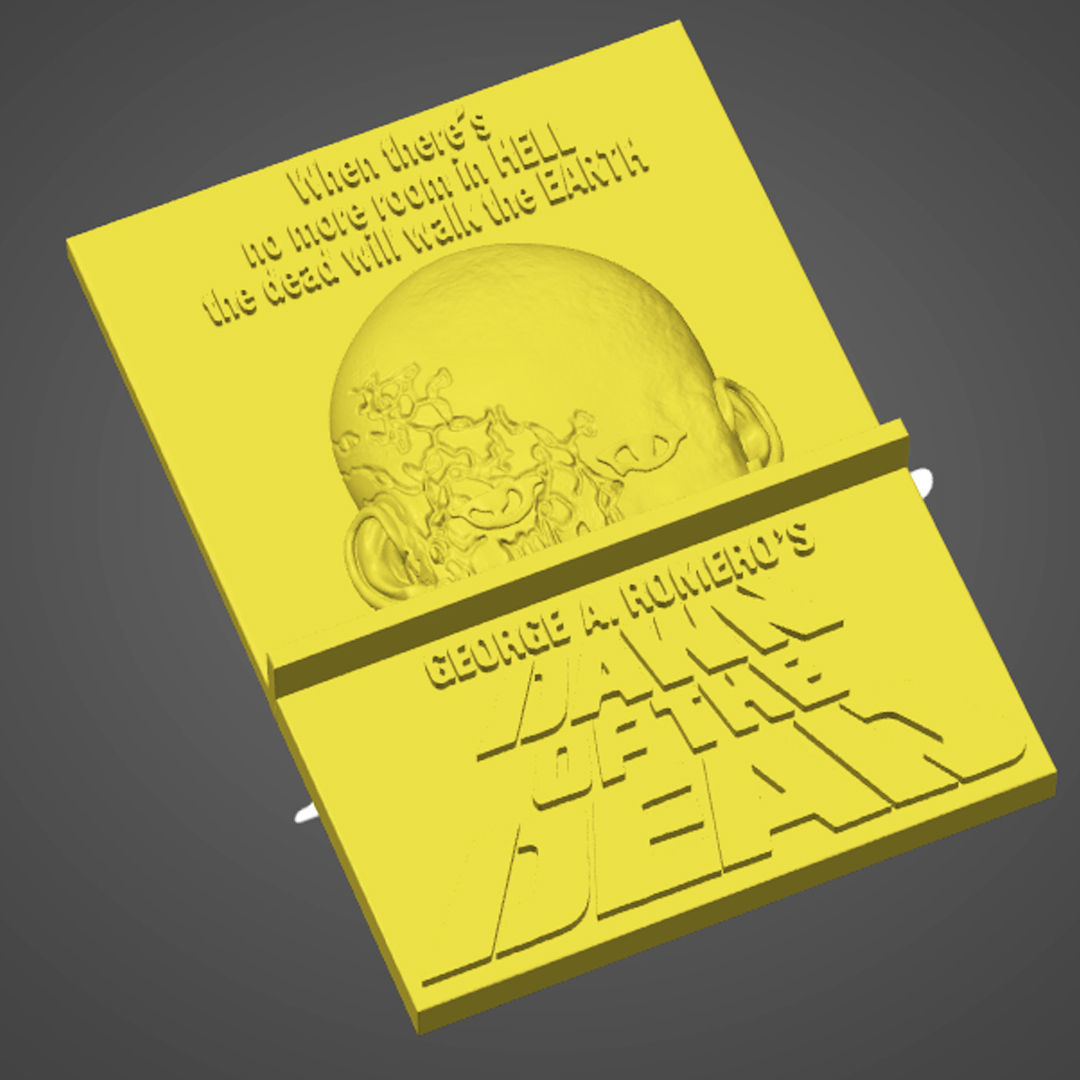 Dawn of the Dead 1978 Poster 3D model_2