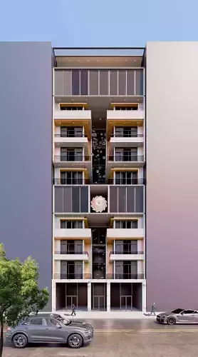 Modern Building Exterior Design Model 