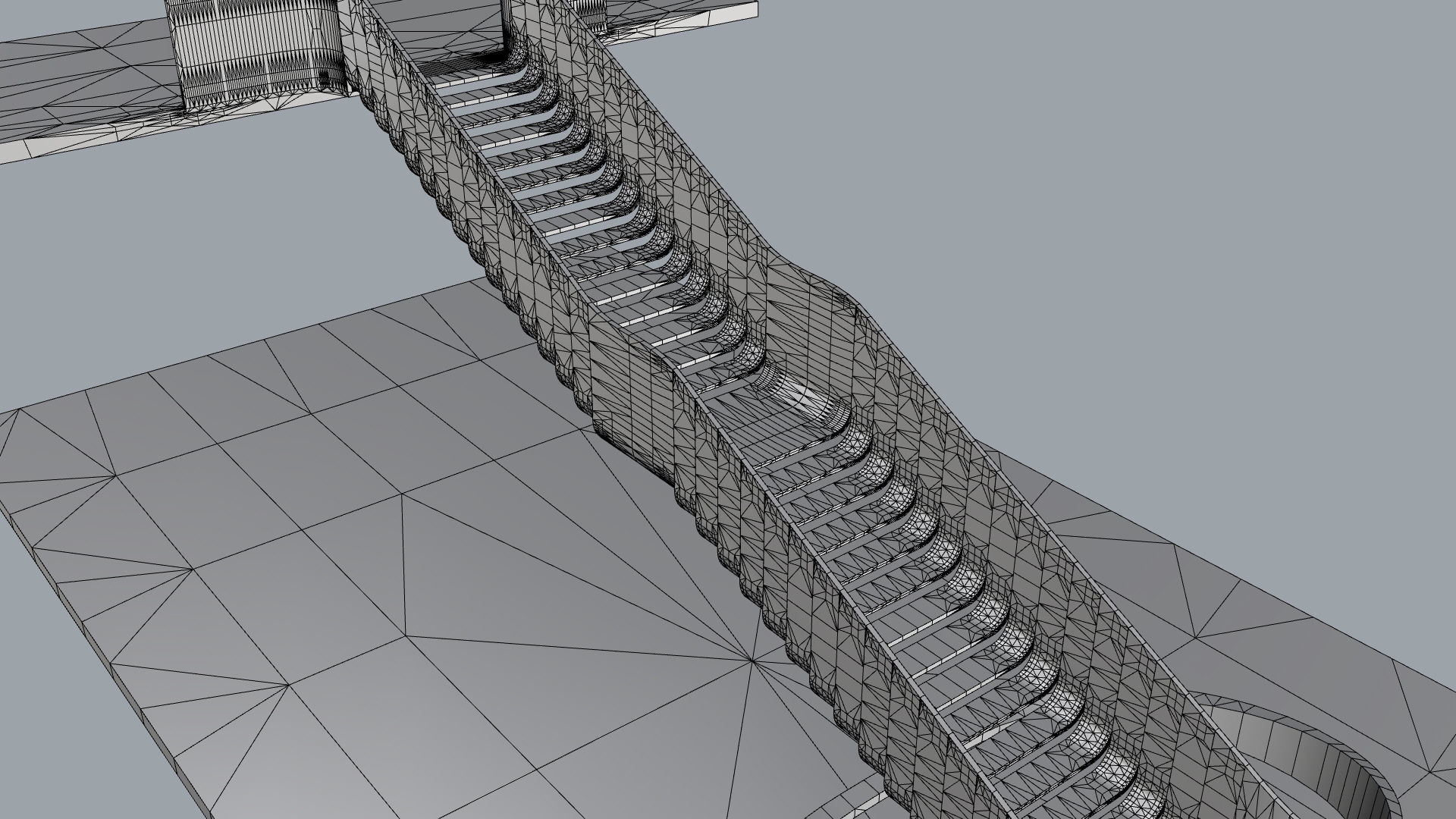 Organic Fluid Stairs 3D model_33