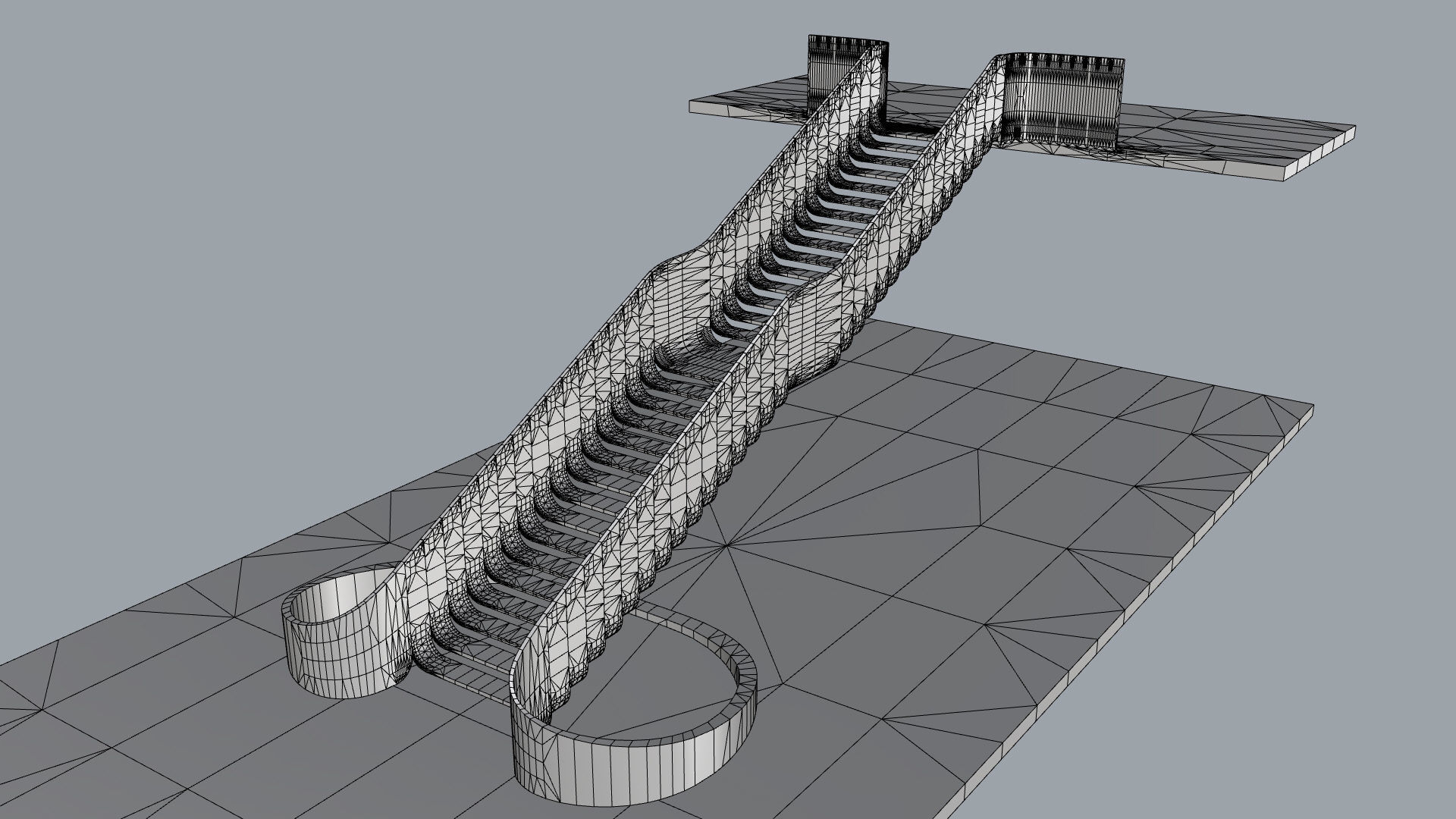 Organic Fluid Stairs 3D model_31