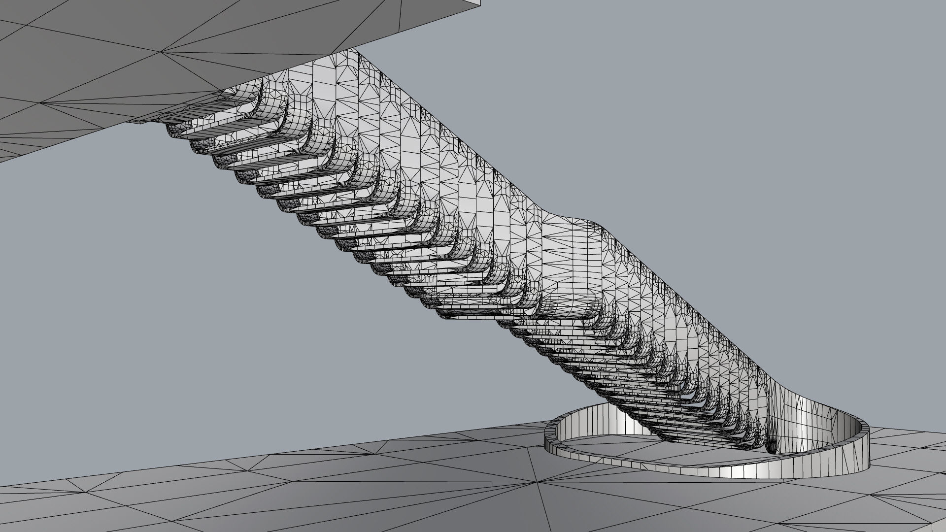Organic Fluid Stairs 3D model_32