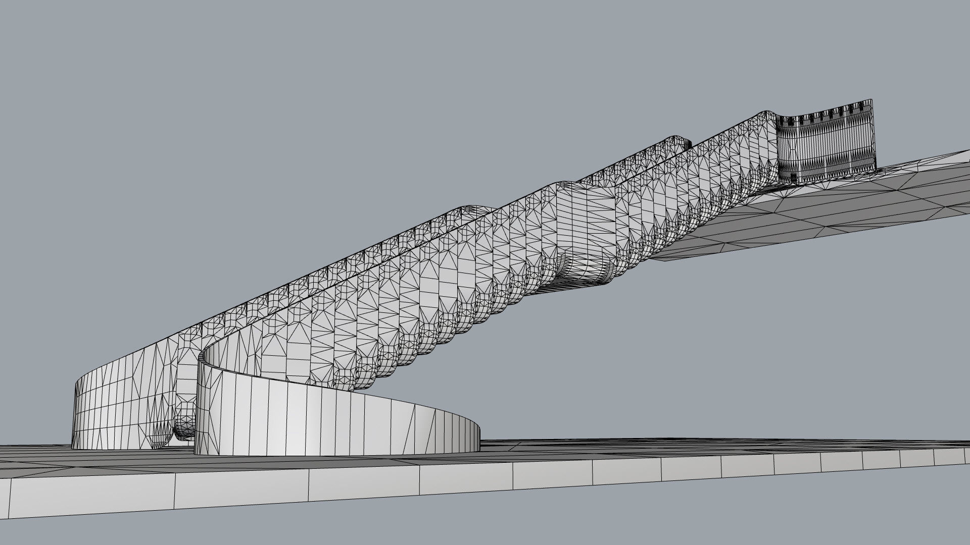 Organic Fluid Stairs 3D model_44