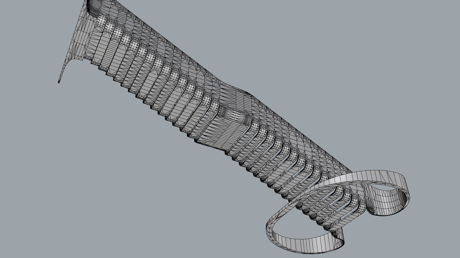 Organic Fluid Stairs 3D model_50