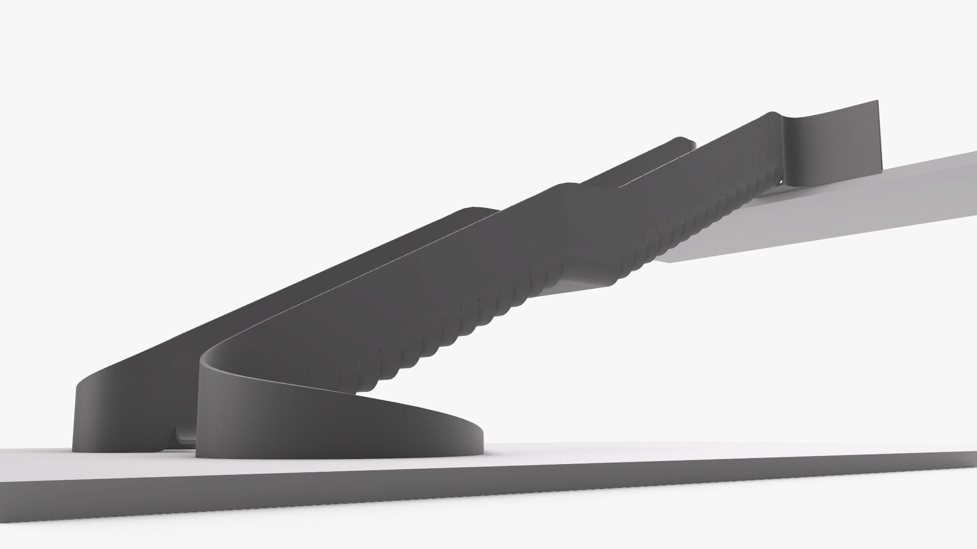 Organic Fluid Stairs 3D model_19