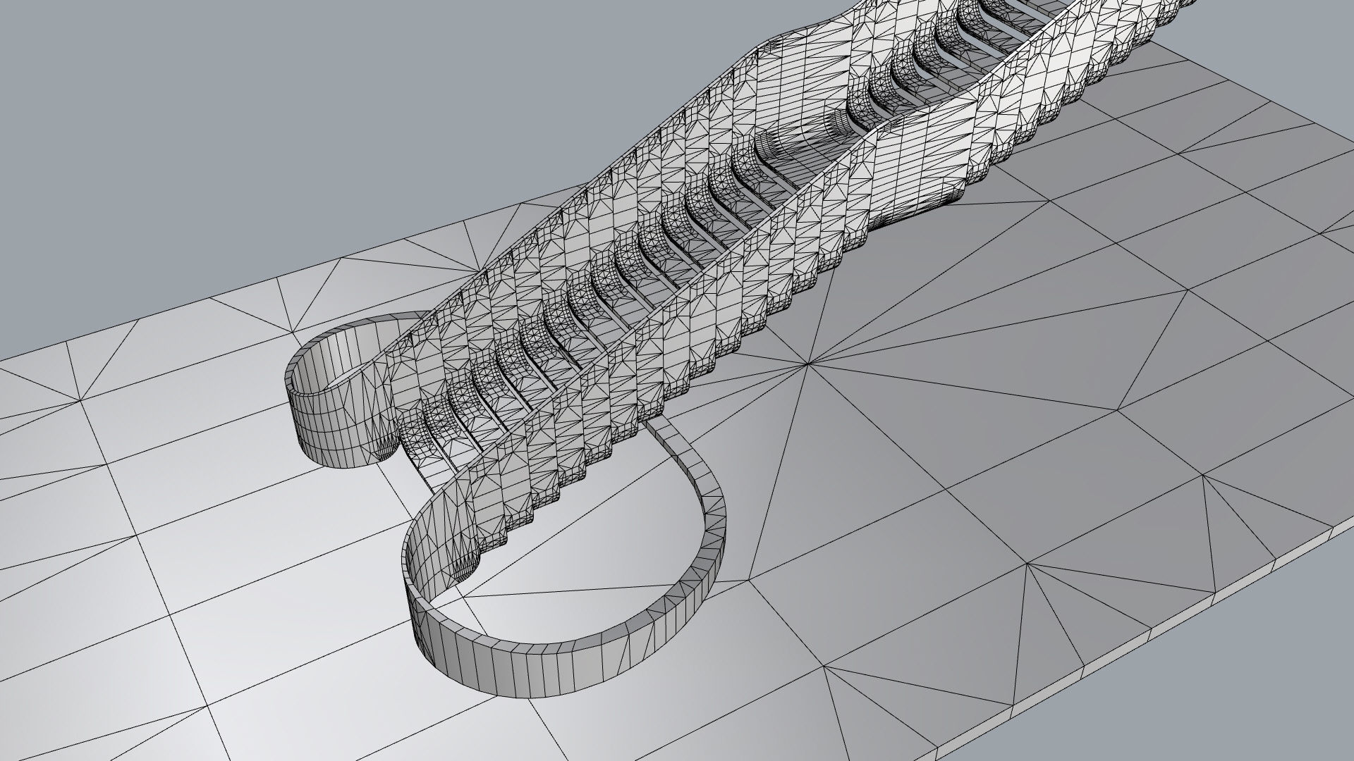 Organic Fluid Stairs 3D model_40