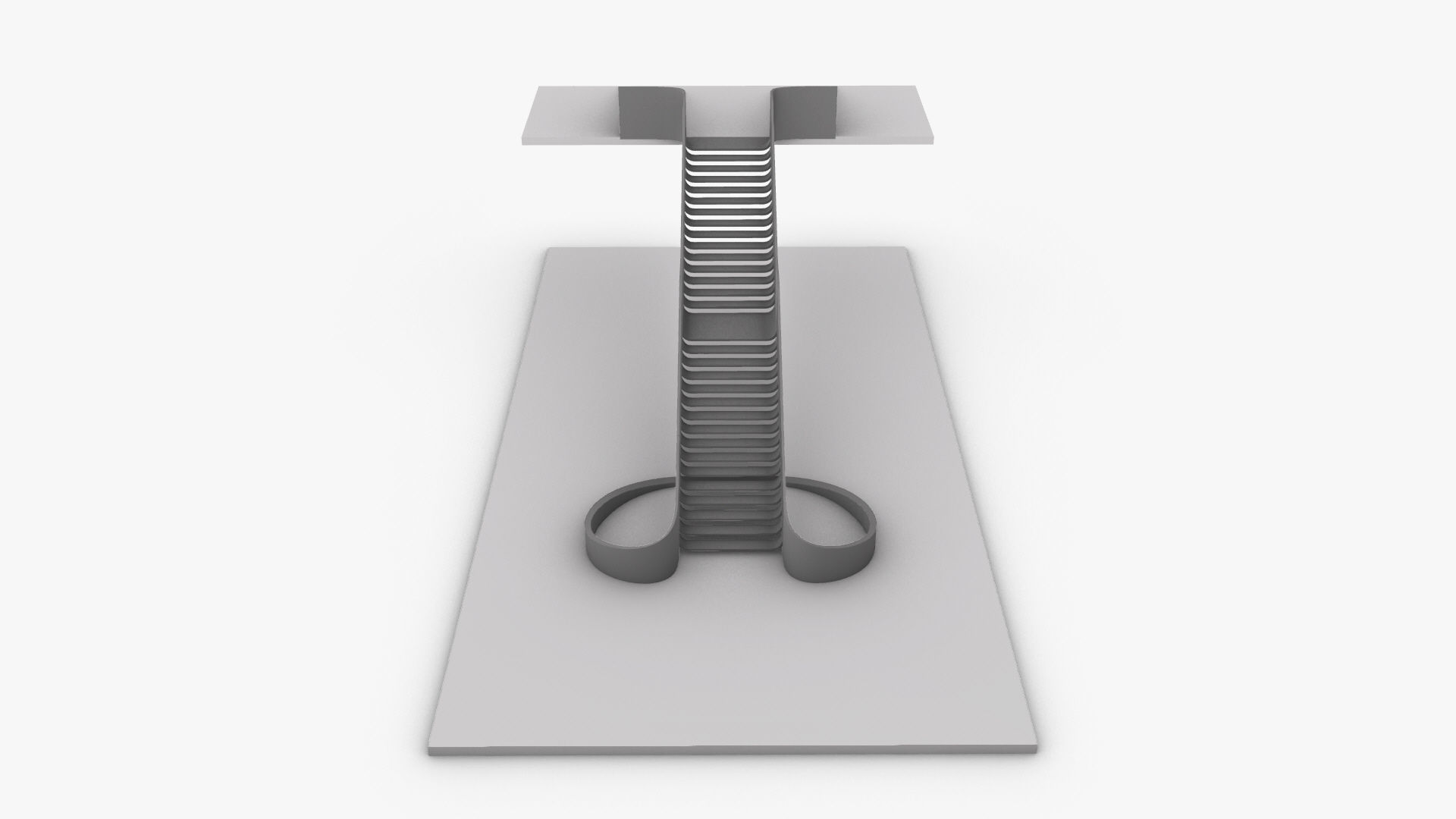 Organic Fluid Stairs 3D model_21