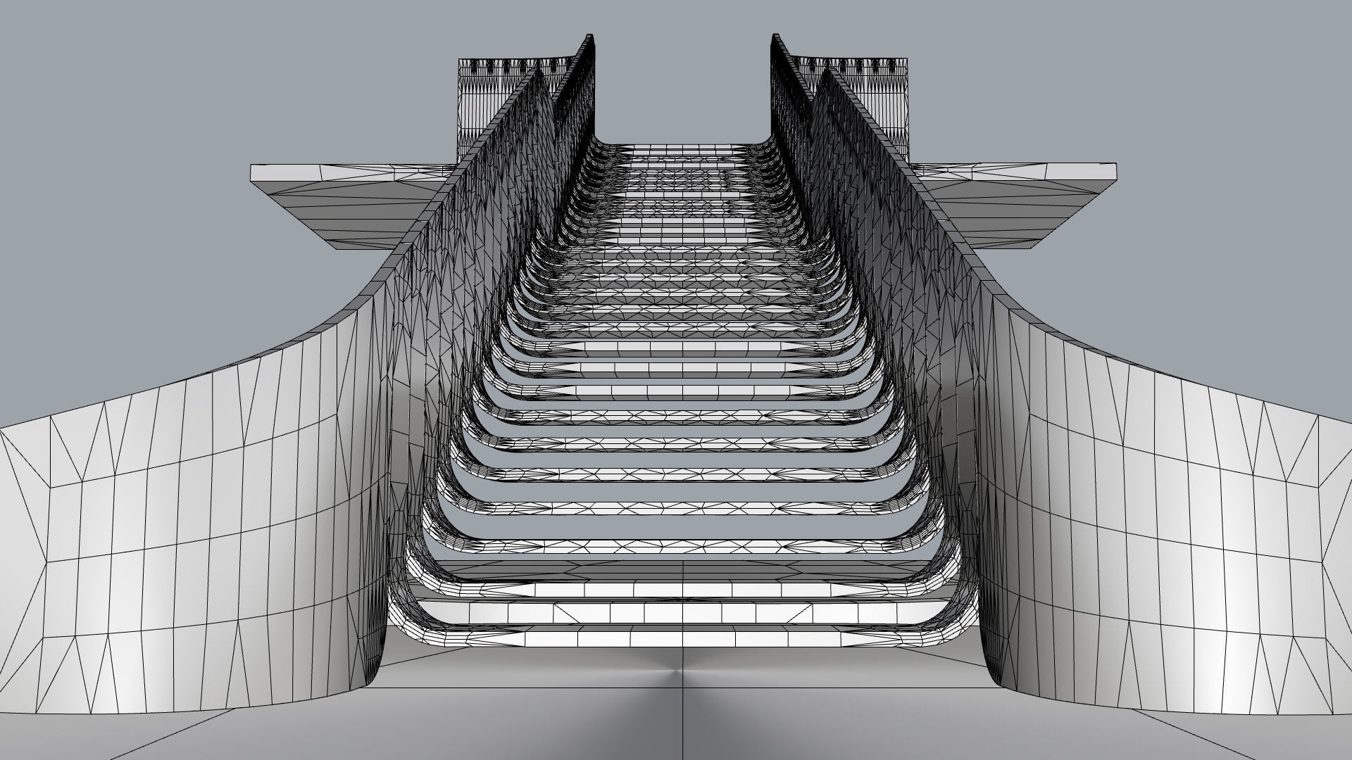 Organic Fluid Stairs 3D model_39