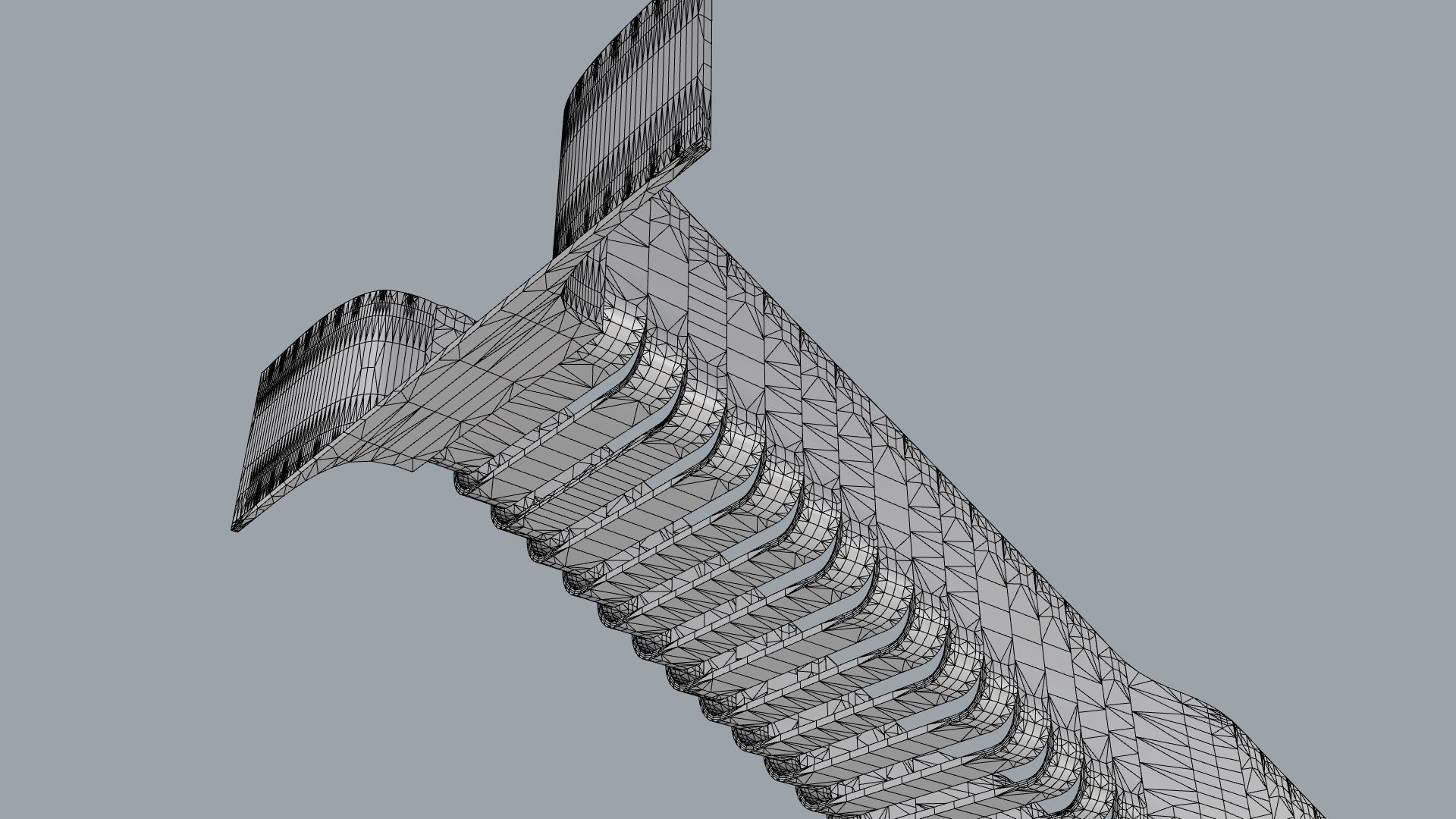 Organic Fluid Stairs 3D model_52