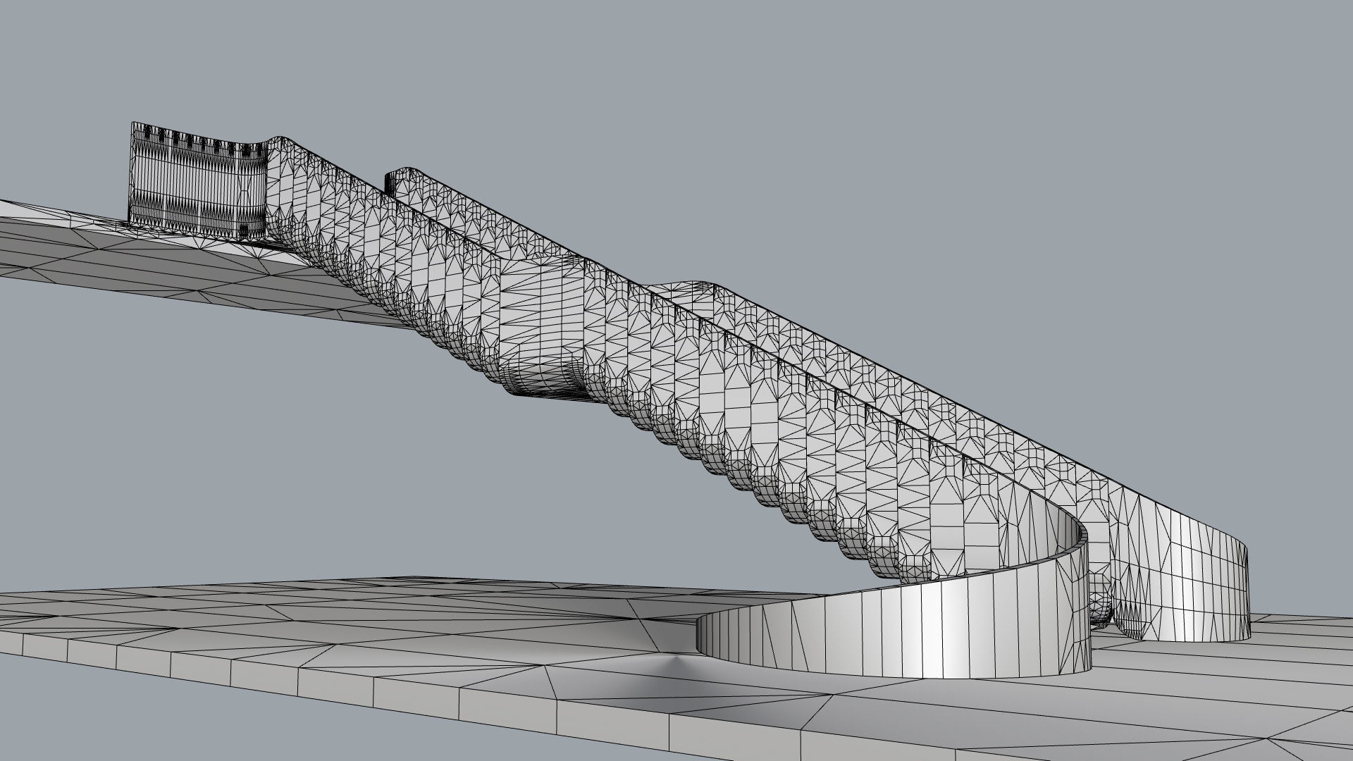 Organic Fluid Stairs 3D model_43