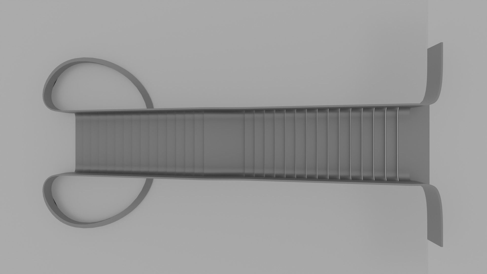 Organic Fluid Stairs 3D model_5