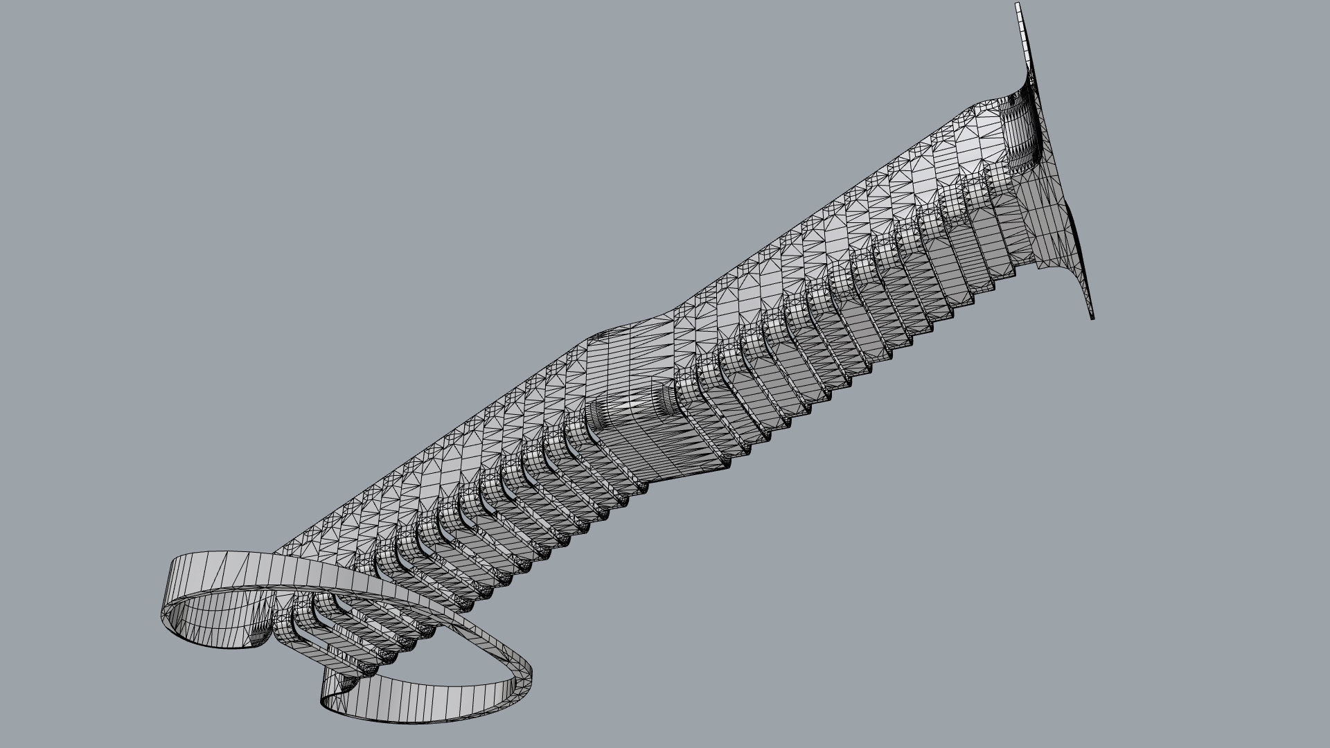 Organic Fluid Stairs 3D model_49