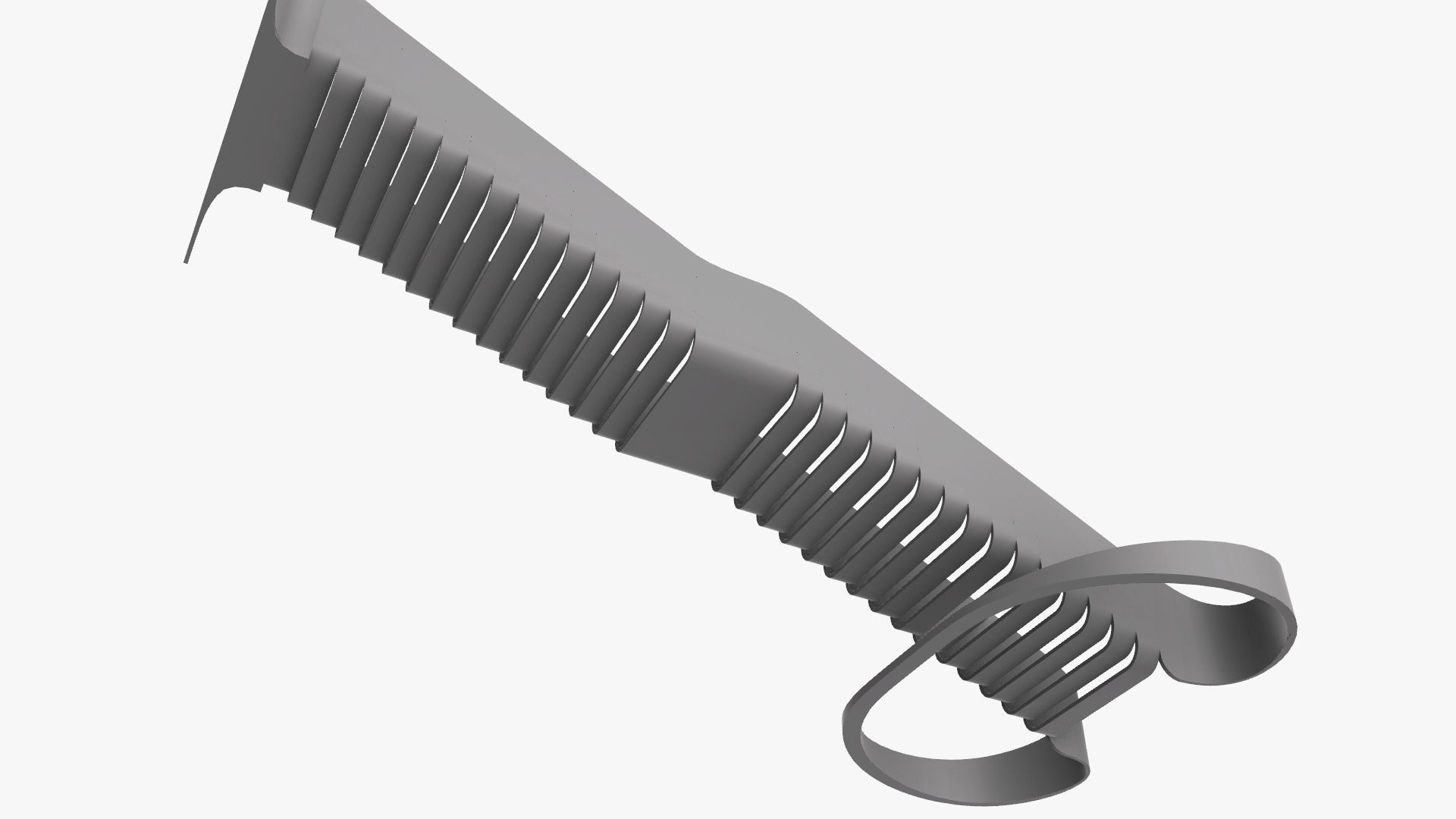 Organic Fluid Stairs 3D model_25