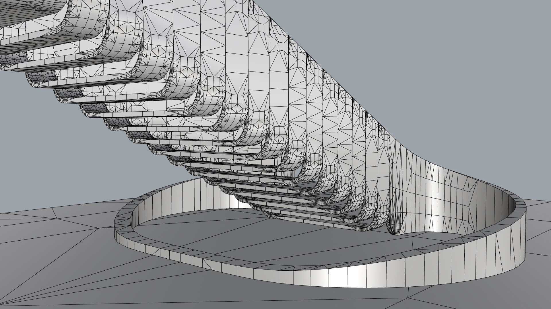 Organic Fluid Stairs 3D model_38