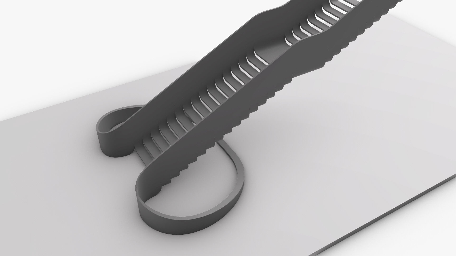 Organic Fluid Stairs 3D model_15