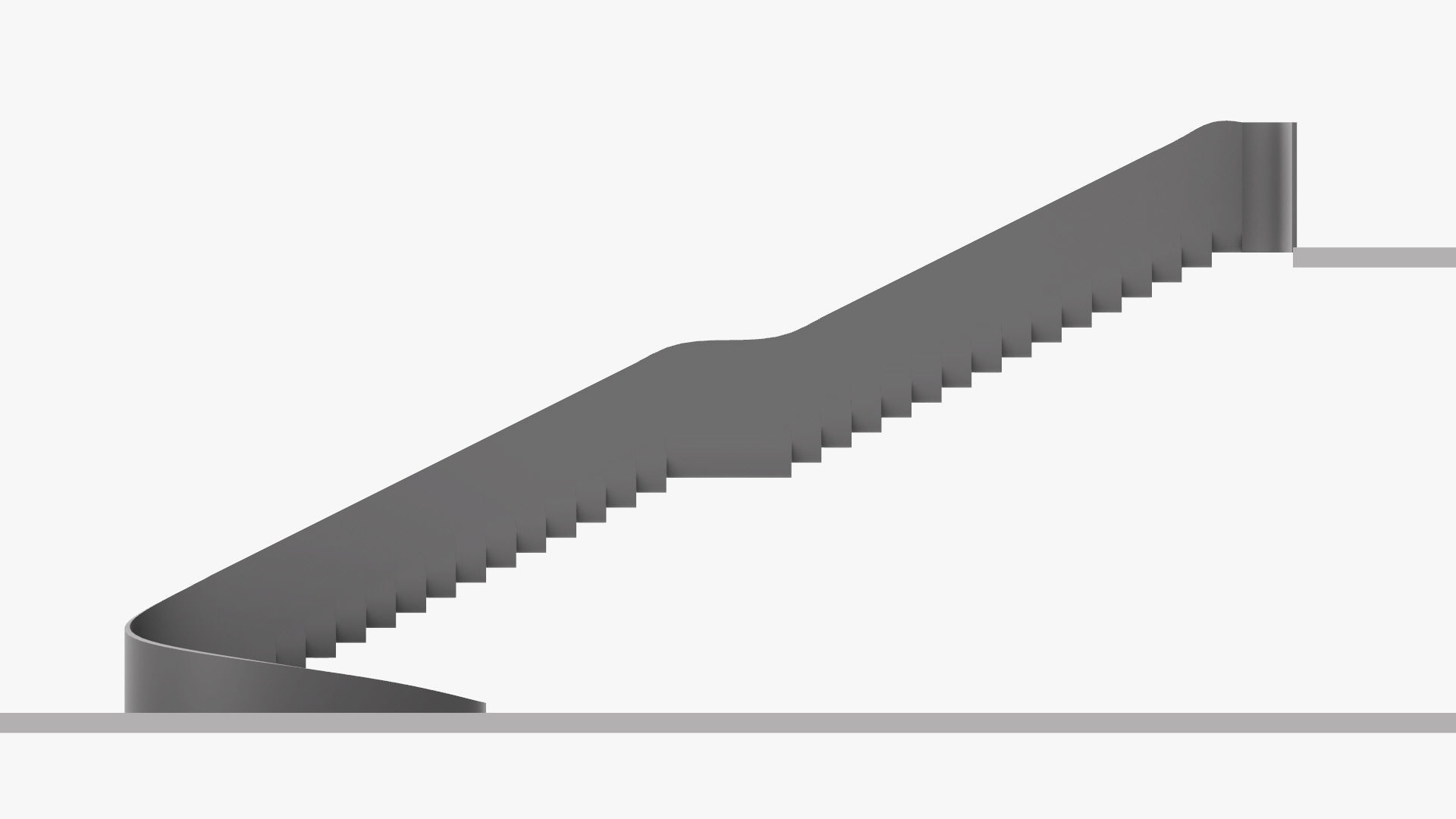 Organic Fluid Stairs 3D model_28