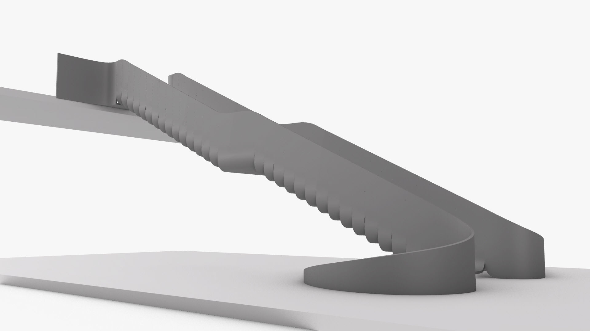 Organic Fluid Stairs 3D model_18