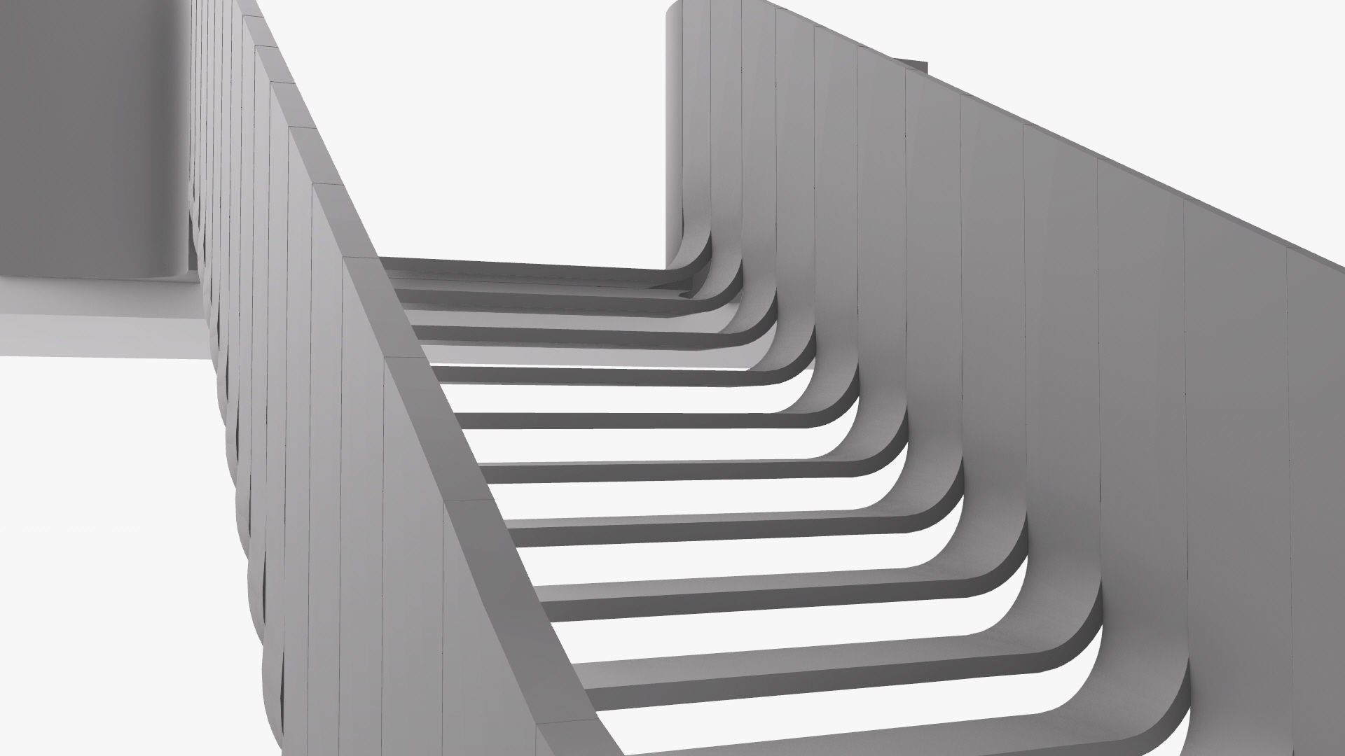 Organic Fluid Stairs 3D model_20