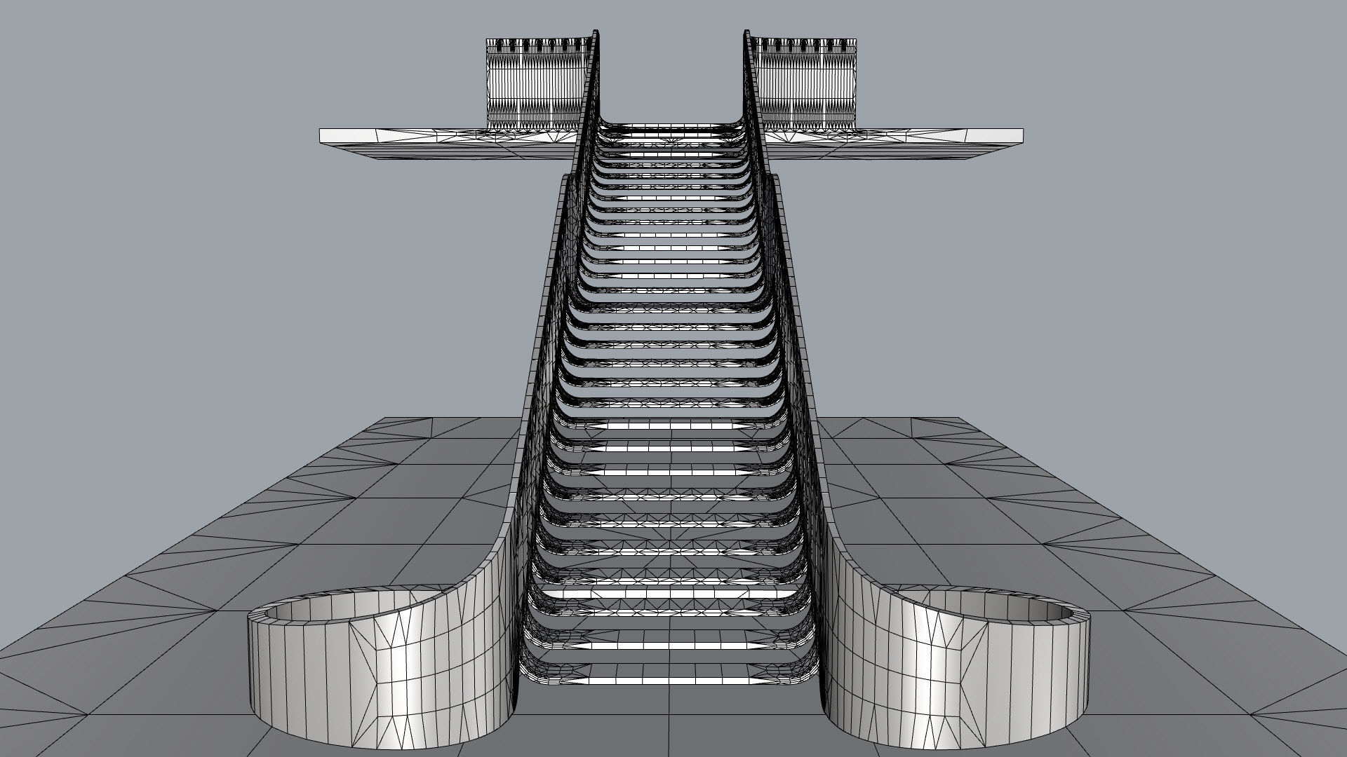 Organic Fluid Stairs 3D model_35