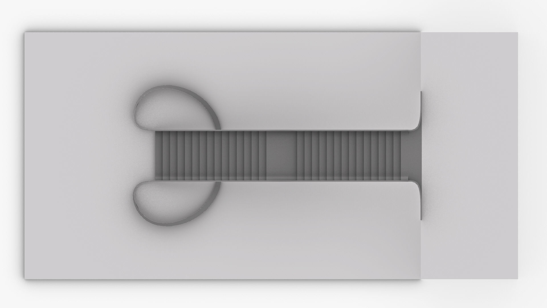 Organic Fluid Stairs 3D model_30