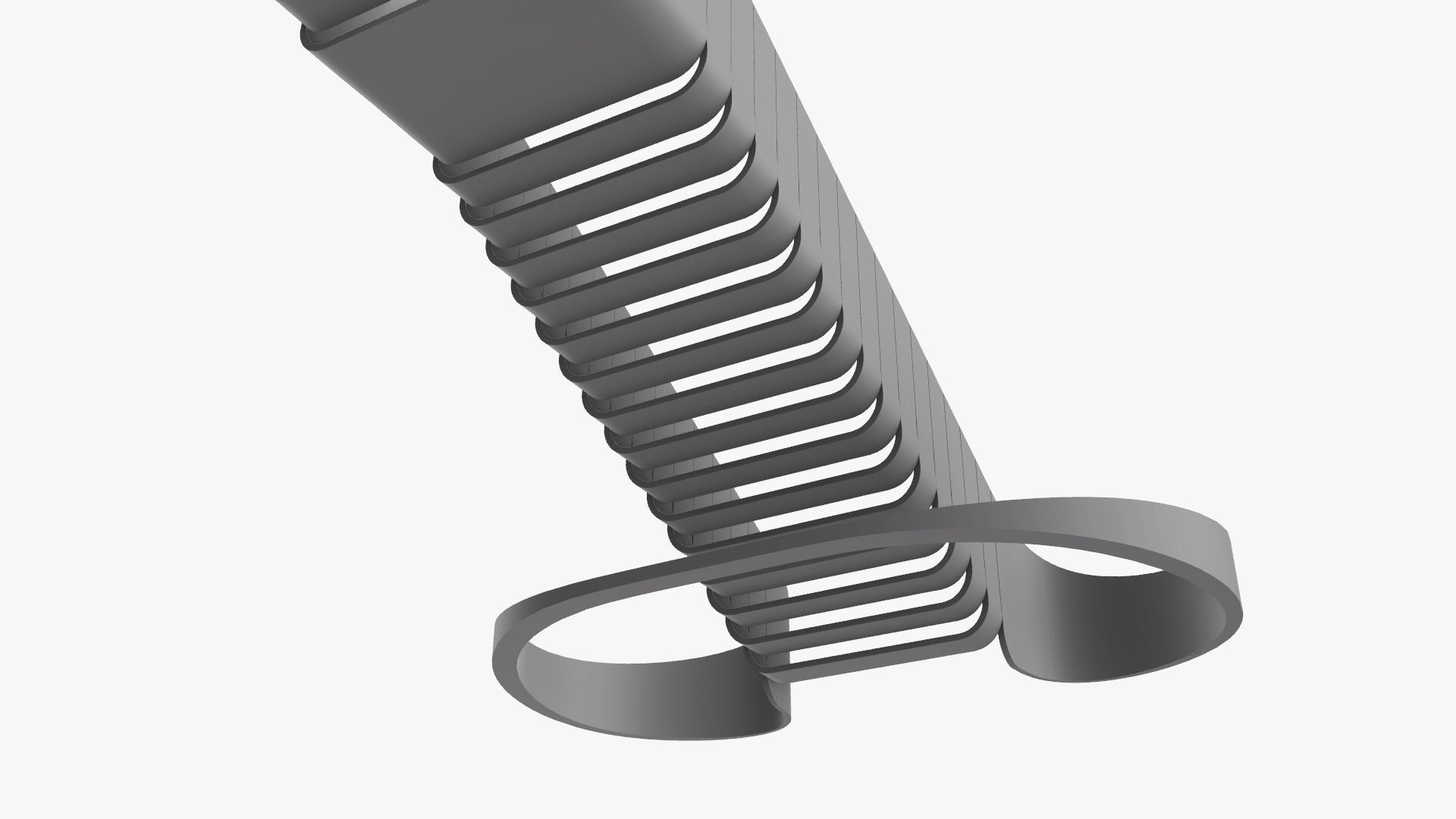 Organic Fluid Stairs 3D model_26