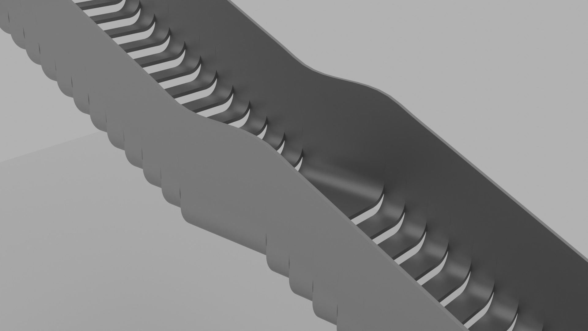 Organic Fluid Stairs 3D model_3