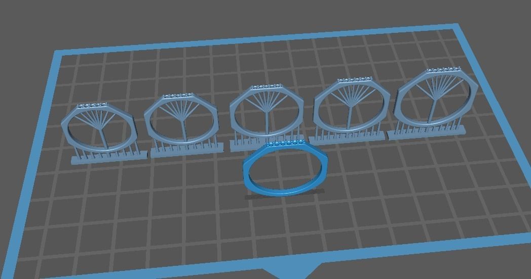 Anel Hexagono A1022 do aro 14 ao 24 3D print model_2