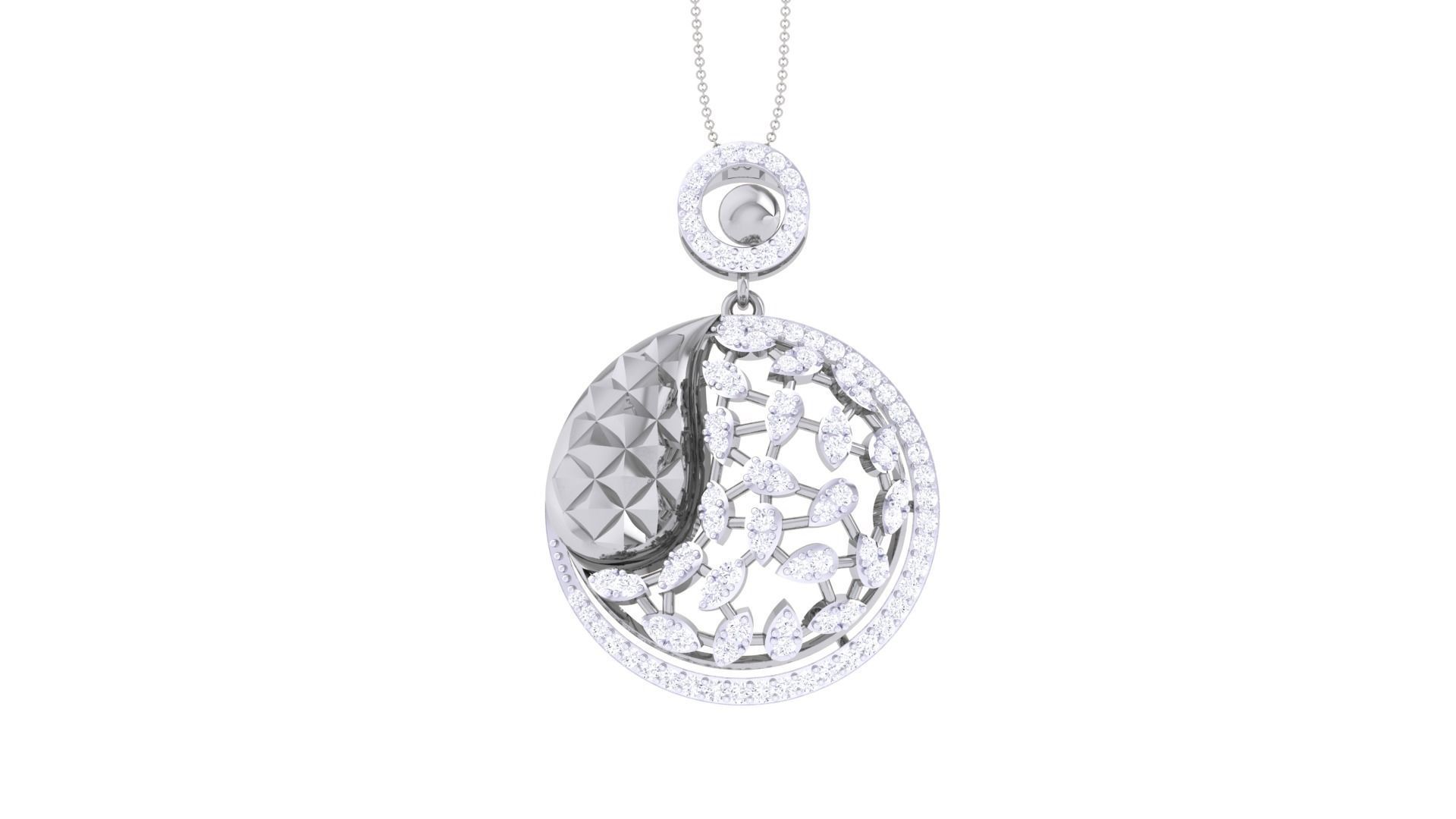 High Jewelry Pendant Earrings Set 3dm stl obj mtl gltf glb 3D print model_18