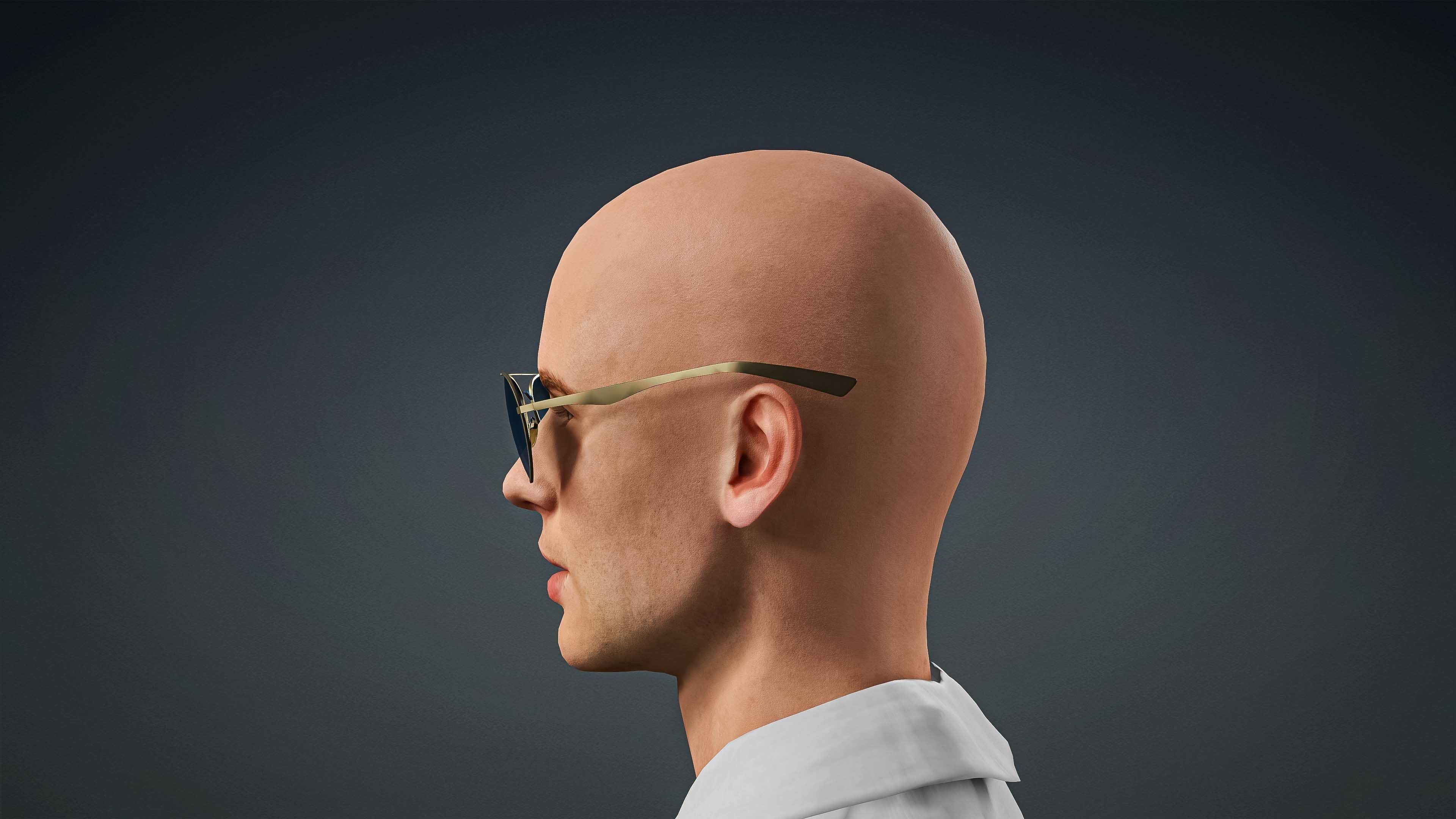 High Quality Realistic Male Shirt Tie Semi Formal Low-poly 3D model_8