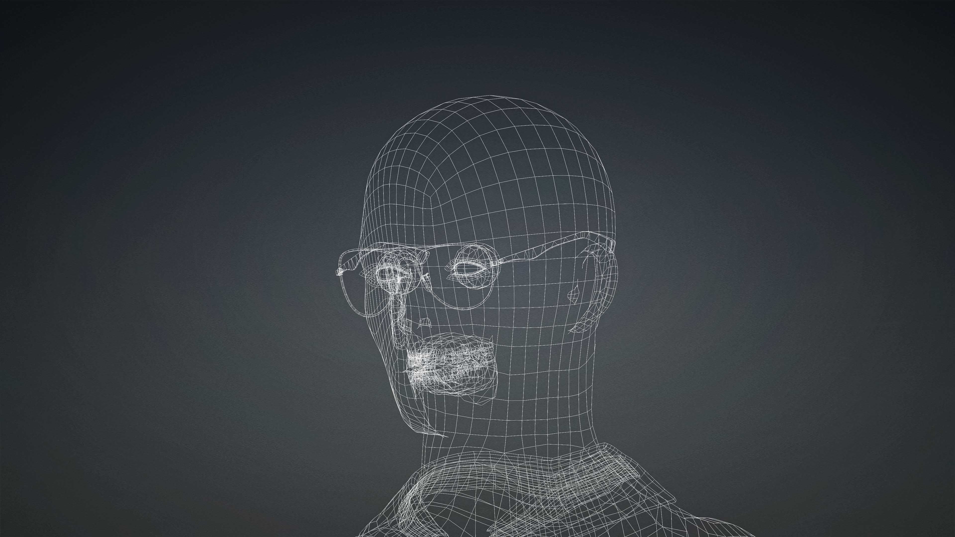 High Quality Realistic Male Shirt Tie Semi Formal Low-poly 3D model_13