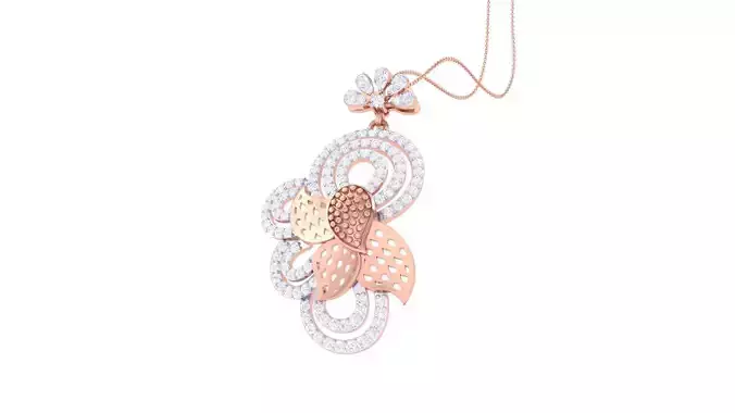 High Jewelry Pendant Earrings Set 3dm stl obj mtl gltf glb