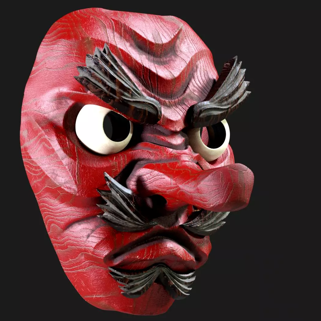 TENGU MASK  3D print model_0