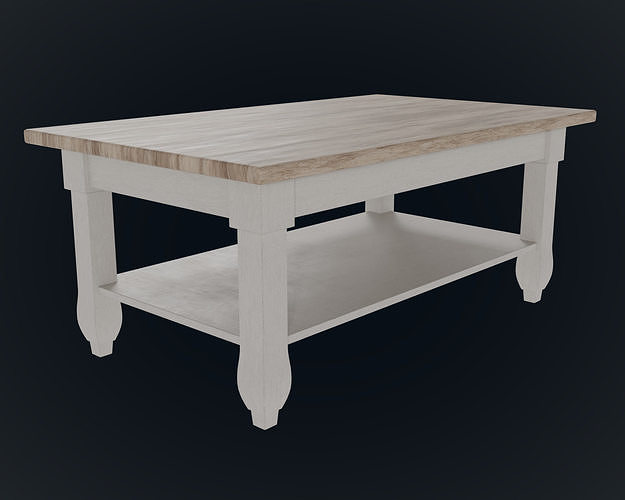 3D model Coffee Table Farmhouse VR / AR / low-poly | CGTrader