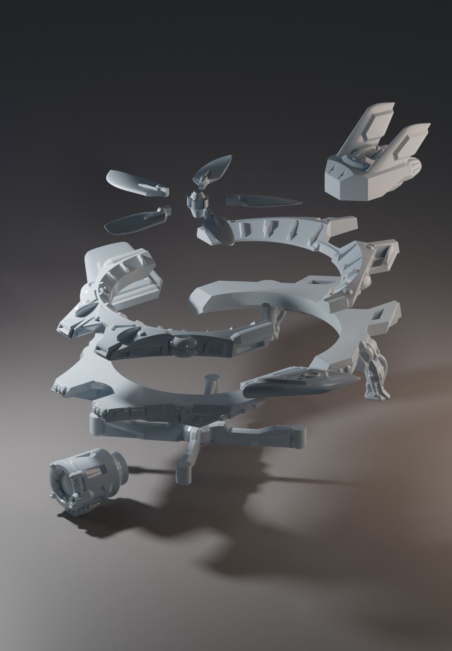 Camera bot 03 3D print model_4