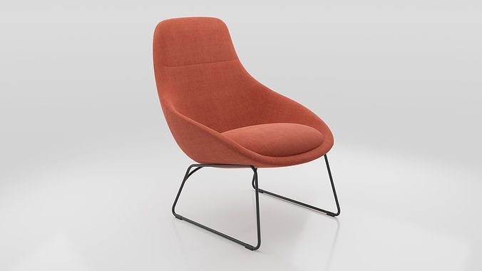 HermanMiller Always Lounge Chair Free low-poly 3D model