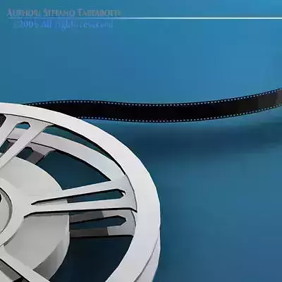Film reel 3D model