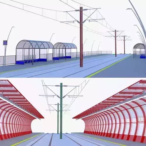 Tram stops collection