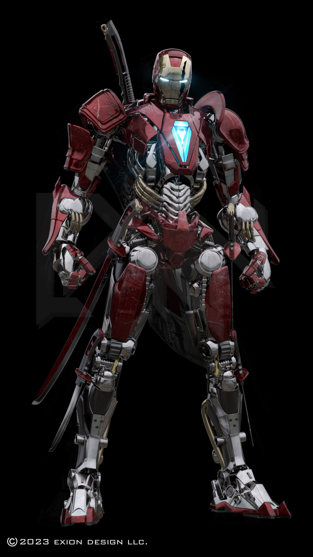 Iron Man MK00 Kenshi Armor 3D model_3