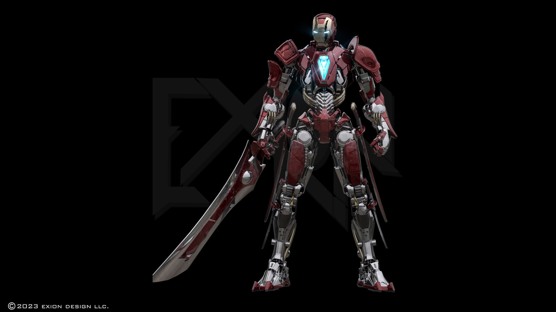 Iron Man MK00 Kenshi Armor 3D model_5