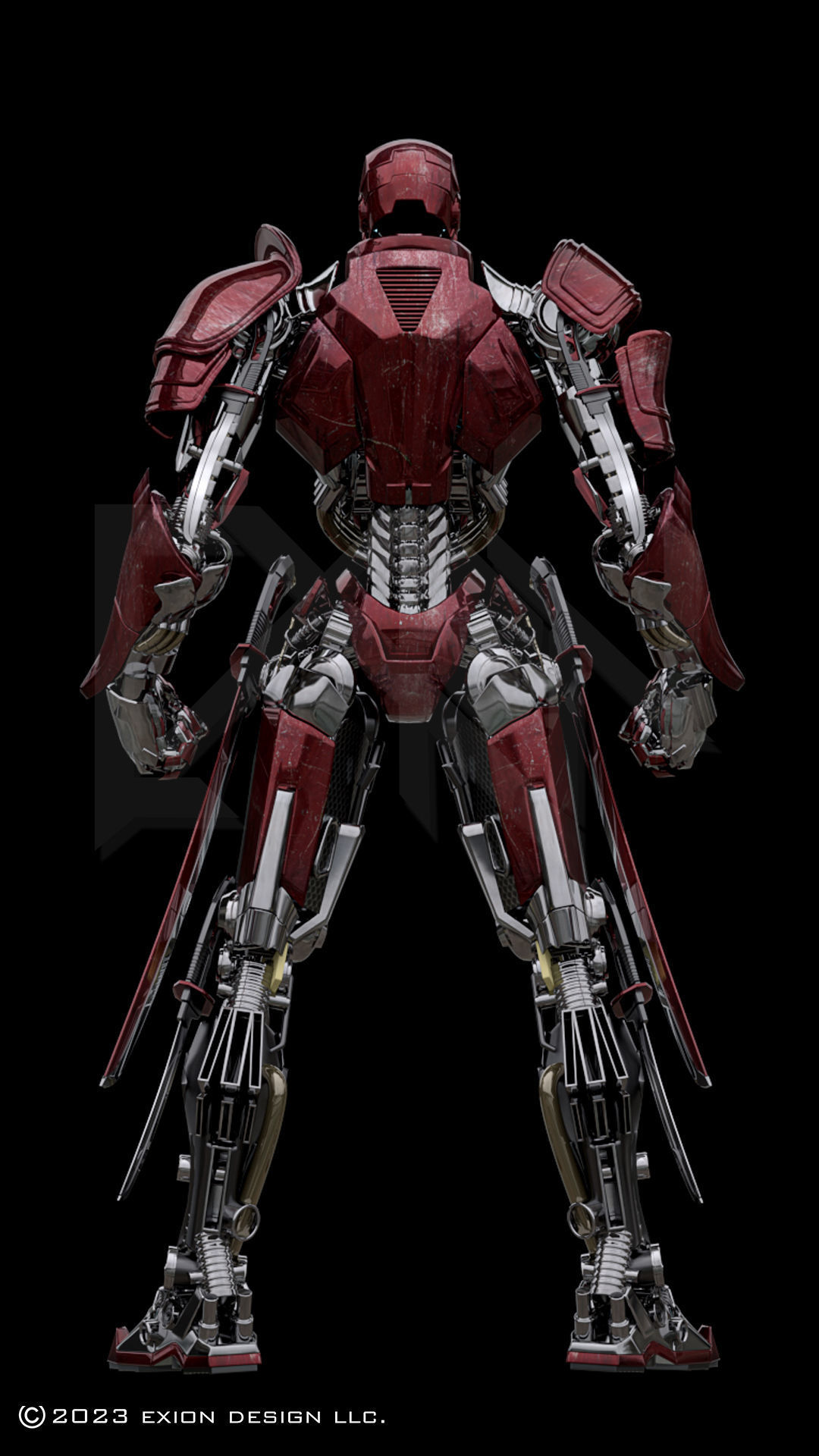 Iron Man MK00 Kenshi Armor 3D model_2