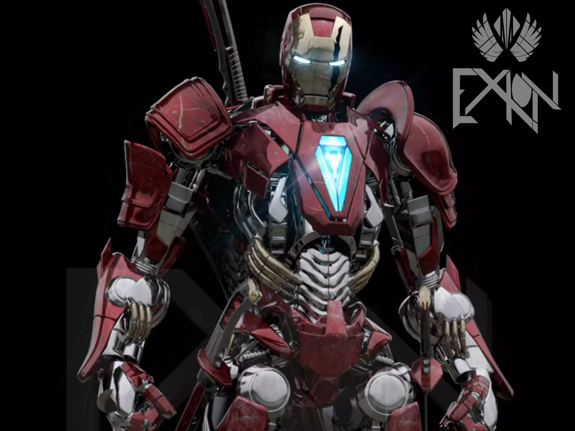 Iron Man MK00 Kenshi Armor 3D model_0