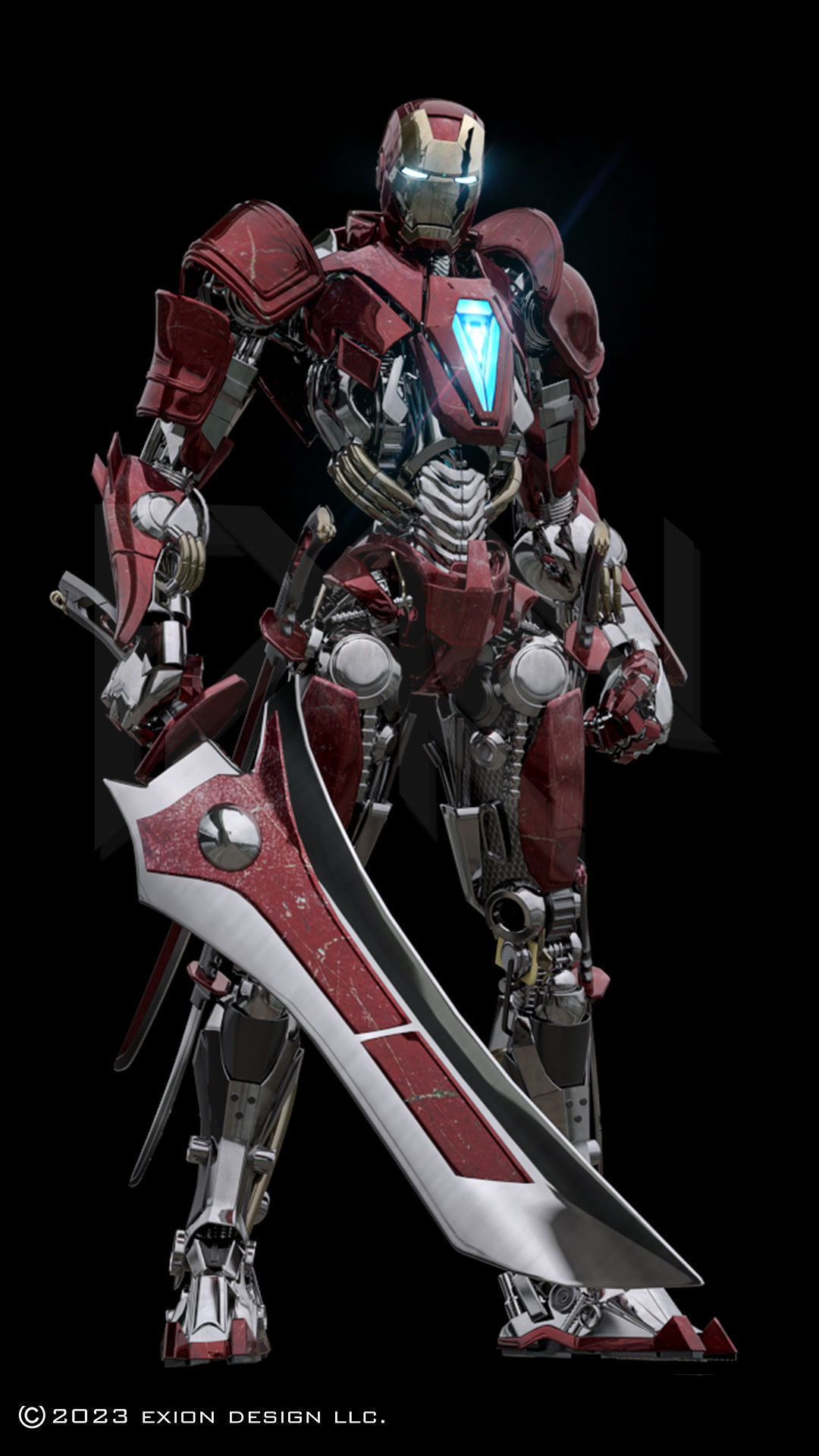 Iron Man MK00 Kenshi Armor 3D model_7